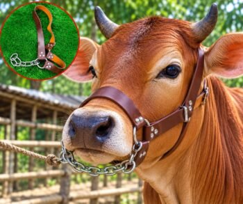 গরুর মুখের চামড়ার মুখাল (Leather Cow Muzzle)