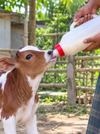 প্রিমিয়াম প্লাস্টিক বোতল ফিডার (Bottle Feeder) – বাছুর/ছাগলের জন্য দুধ খাওয়ানোর ফিডার